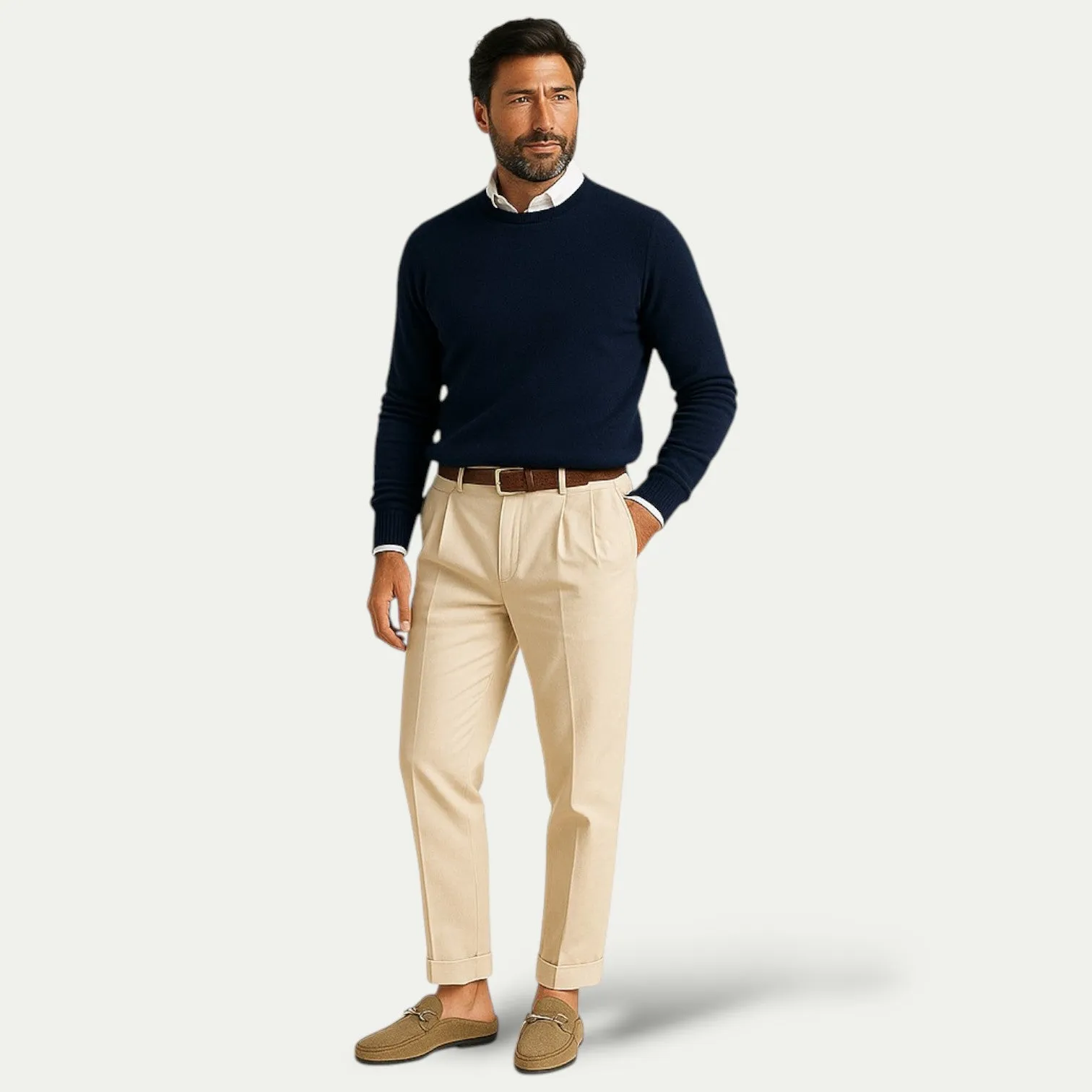 Randimo | Men Old Money Suede Loafers Slip-On Mules