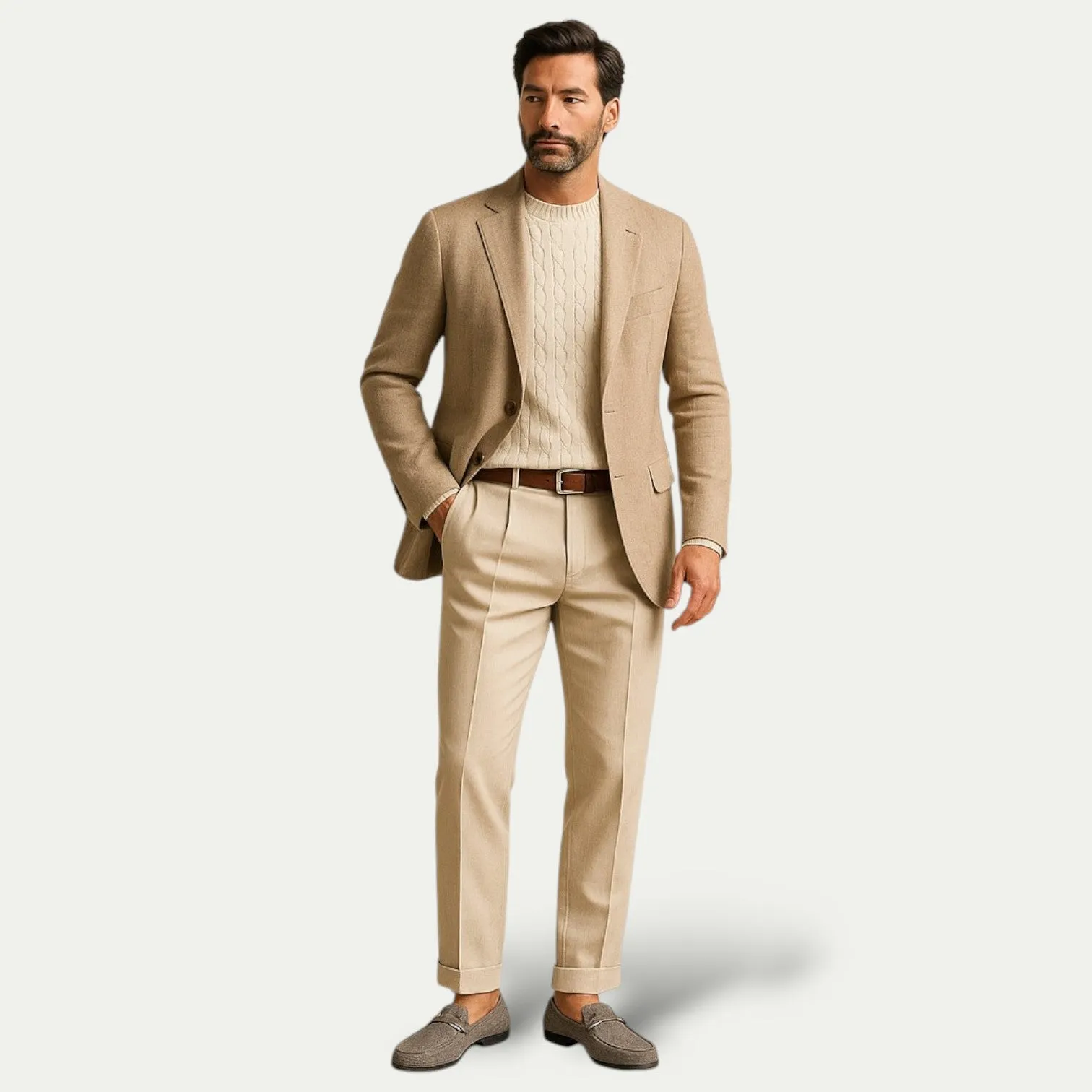 Randimo | Men Old Money Suede Loafers Slip-On Mules