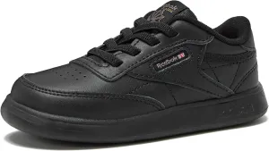 Reebok unisex child Club C Sneaker, Core Black, 7 Toddler US