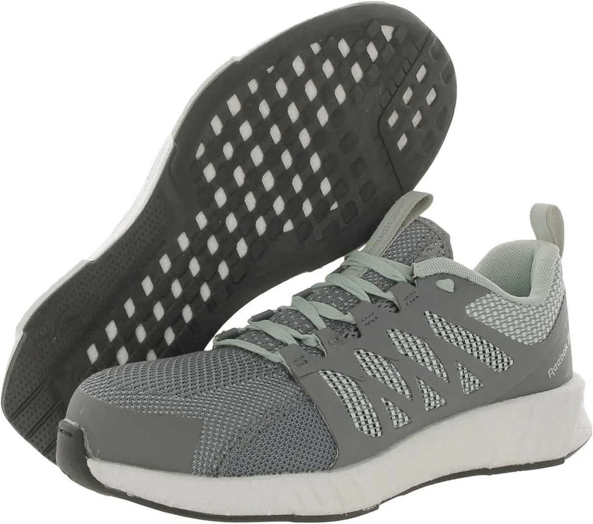 Reebok Women's Rb316 Fusion Flexweave Safety Toe Athletic Work Shoe Grey