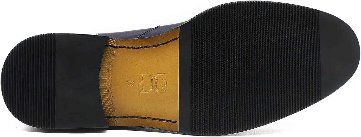 RITIZEN Men's Chelsea Boots Genuine Leather Dress Boots Slip on for Men