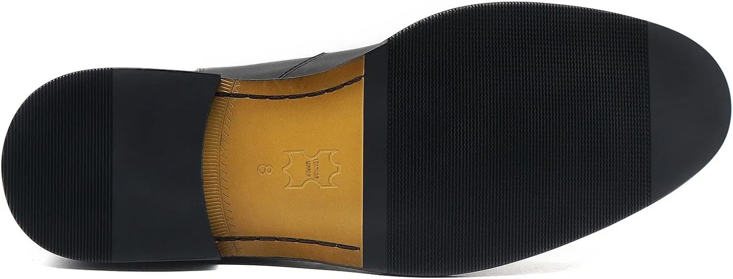 RITIZEN Men's Chelsea Boots Genuine Leather Dress Boots Slip on for Men