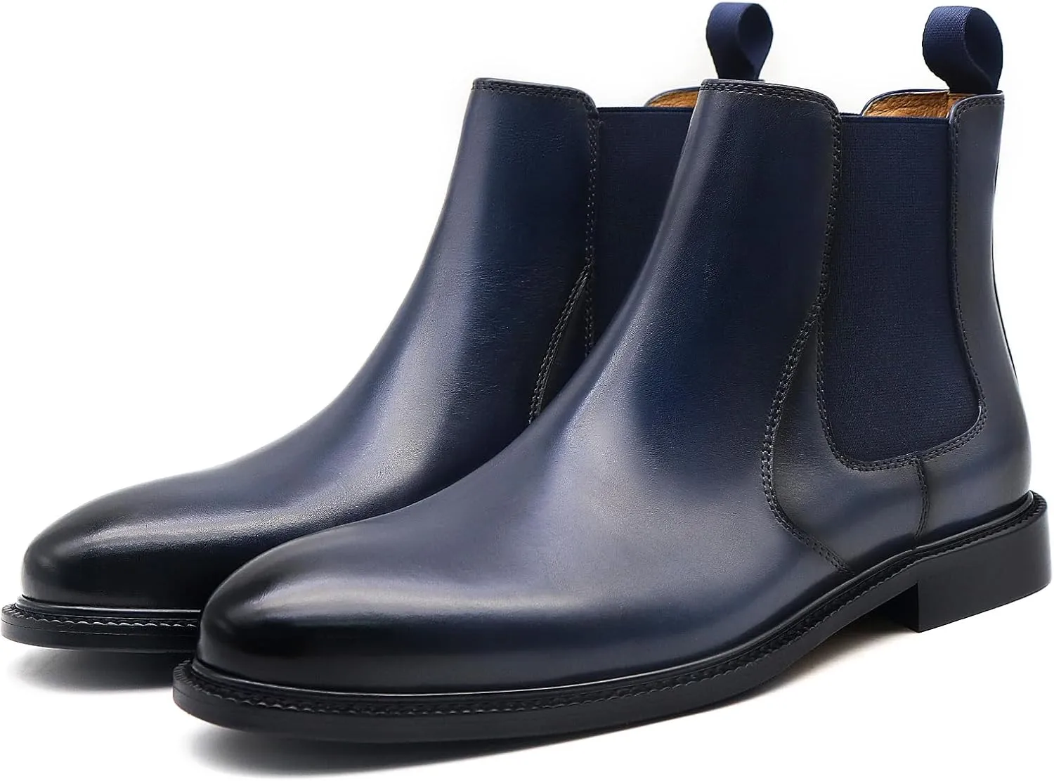 RITIZEN Men's Chelsea Boots Genuine Leather Dress Boots Slip on for Men