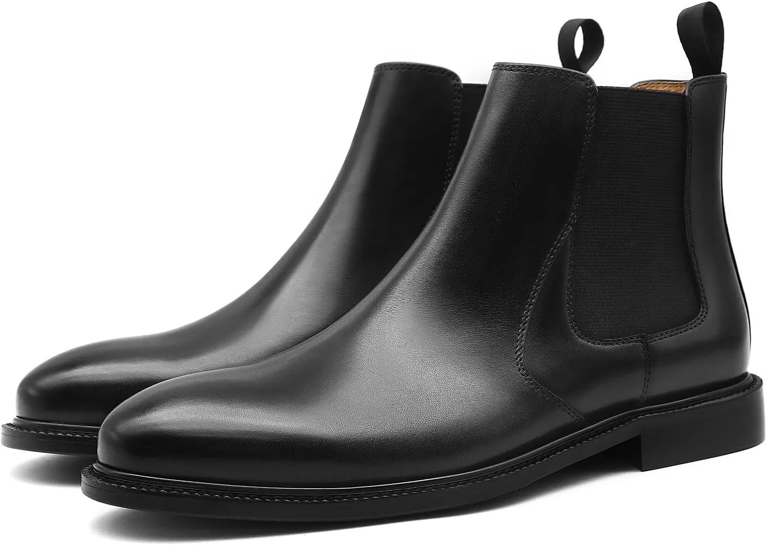 RITIZEN Men's Chelsea Boots Genuine Leather Dress Boots Slip on for Men