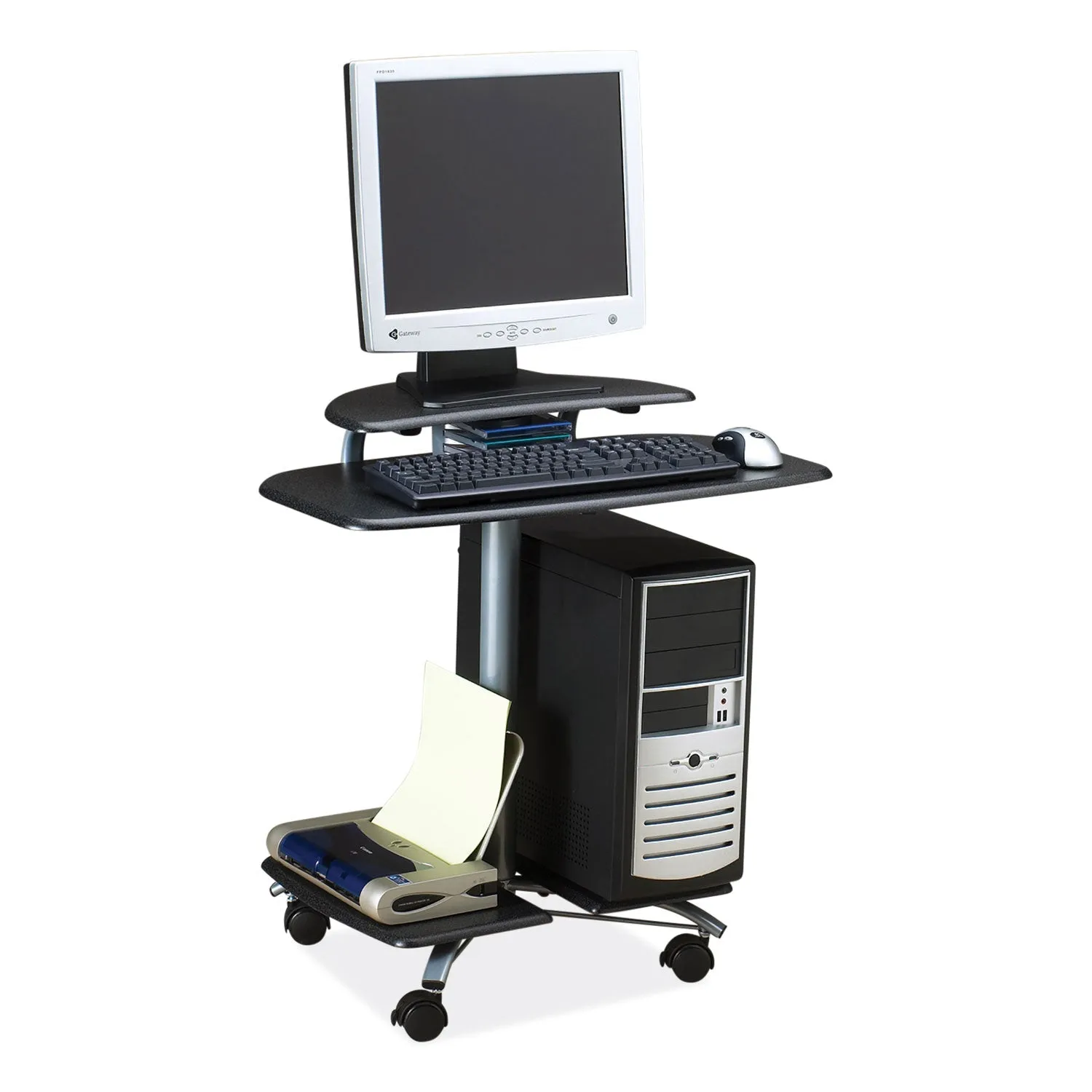 Safco® Eastwinds Series FPD Computer Table, 28.5" x 26" x 29.5", Anthracite