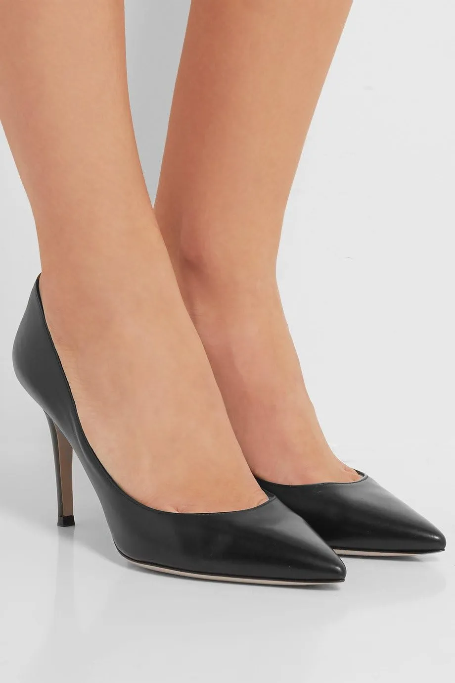 SAMMITOP Women's Classic 80mm High Heel Pumps Pointed Toe Office Work Dress Shoes