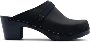 Sandgrens Handmade Swedish Wood Clogs for Women, High Heel Mule | Dublin