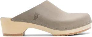 Sandgrens Handmade Swedish Wood Clogs for Women, Low Heel Mule | Austin