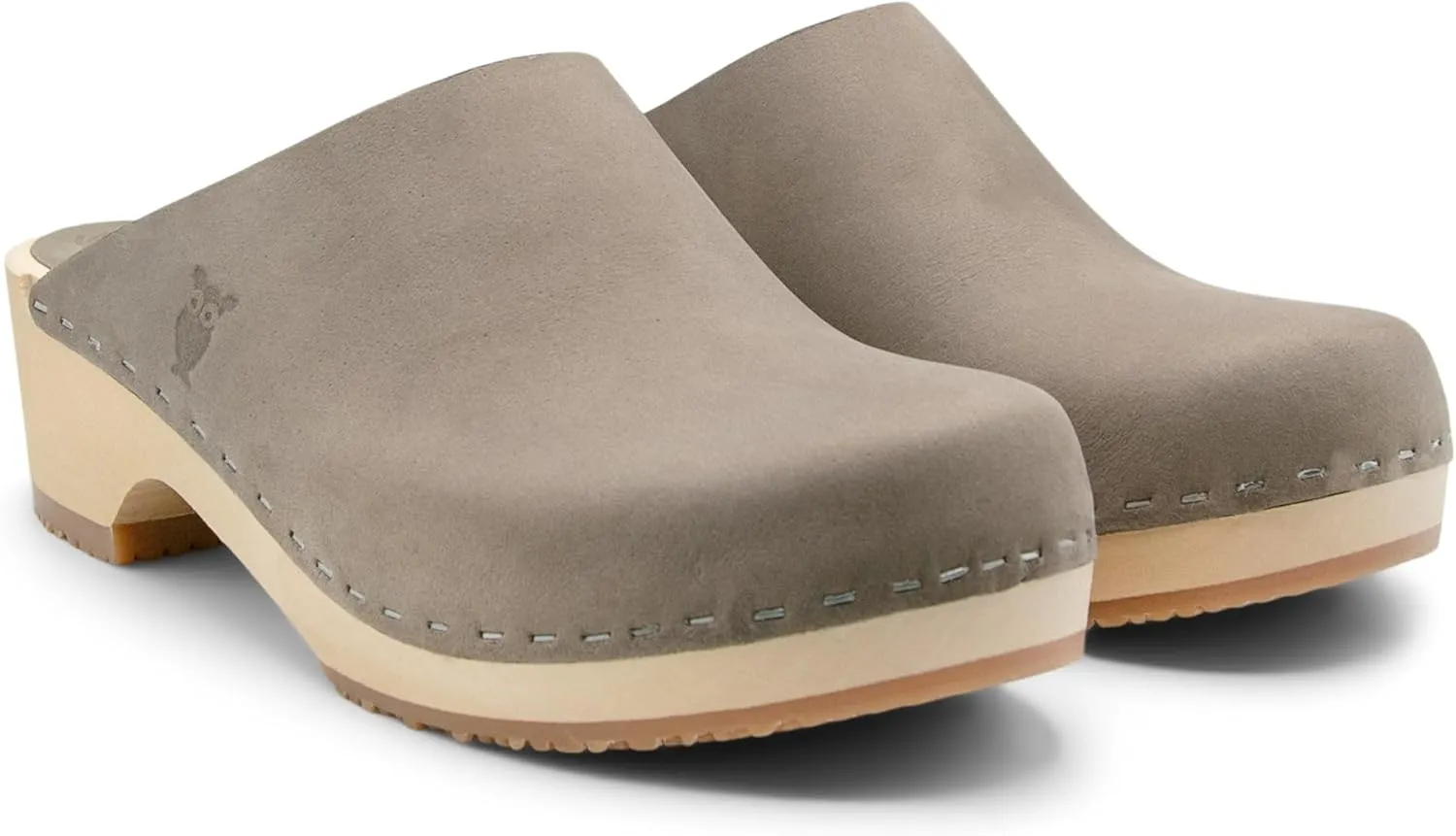 Sandgrens Handmade Swedish Wood Clogs for Women, Low Heel Mule | Austin