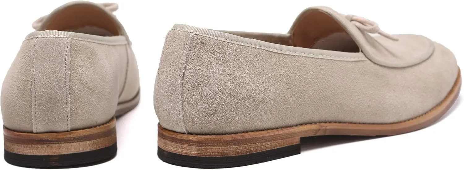Santimon Men's Casual Tassel Bow Slip-On Driving Penny Loafers Boat Shoes Driver Moccasins