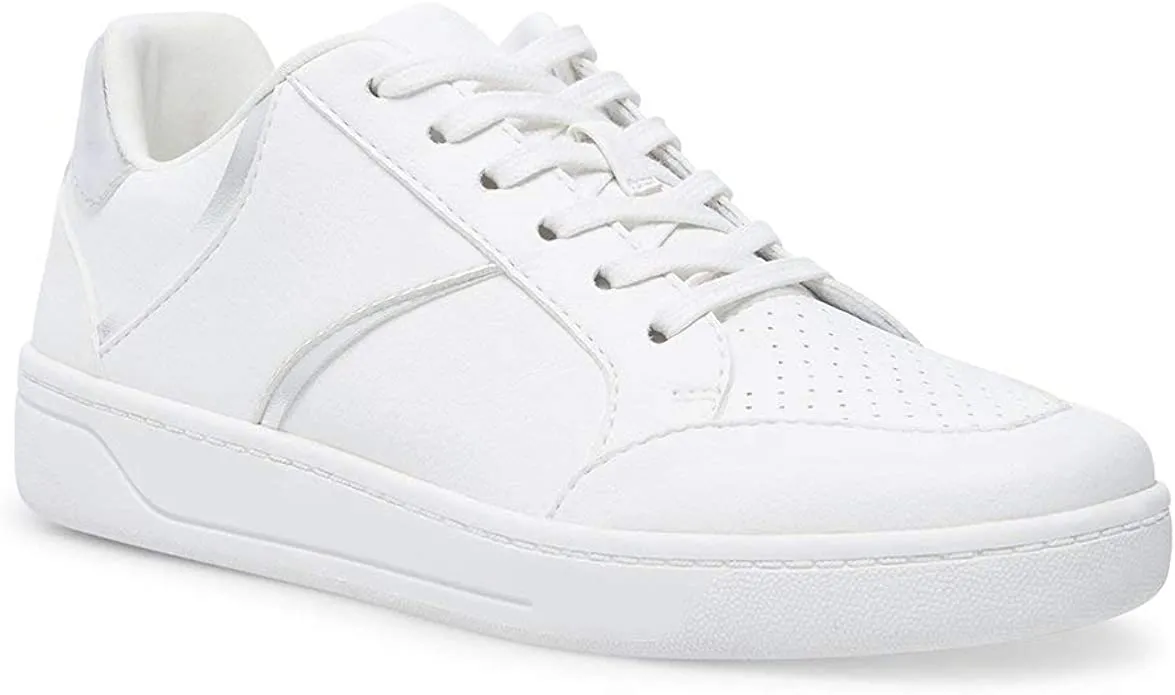 Silver Rubber Vast range Sole Flocked and Steve Harmonize Popular choice Madden Sneakers Perforated White