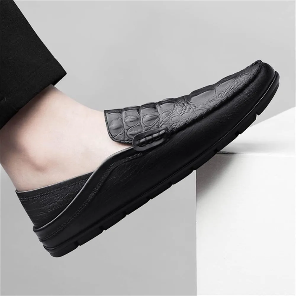 Simple Round Toe Loafer Shoes Flat Heel Comfortable Anti-Slip Prom Slip-on