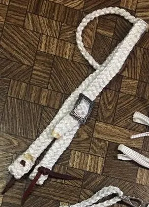 Single Ear Headstall - Leather Ties