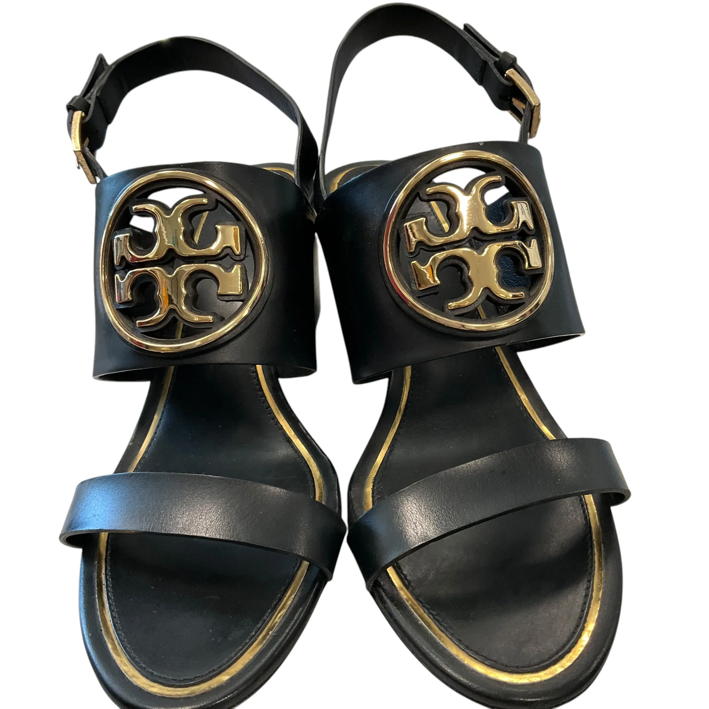 SIZE 8 Tory Burch Shoes.Black Wedge Heel.