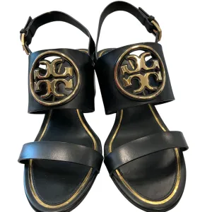 SIZE 8 Tory Burch Shoes.Black Wedge Heel.
