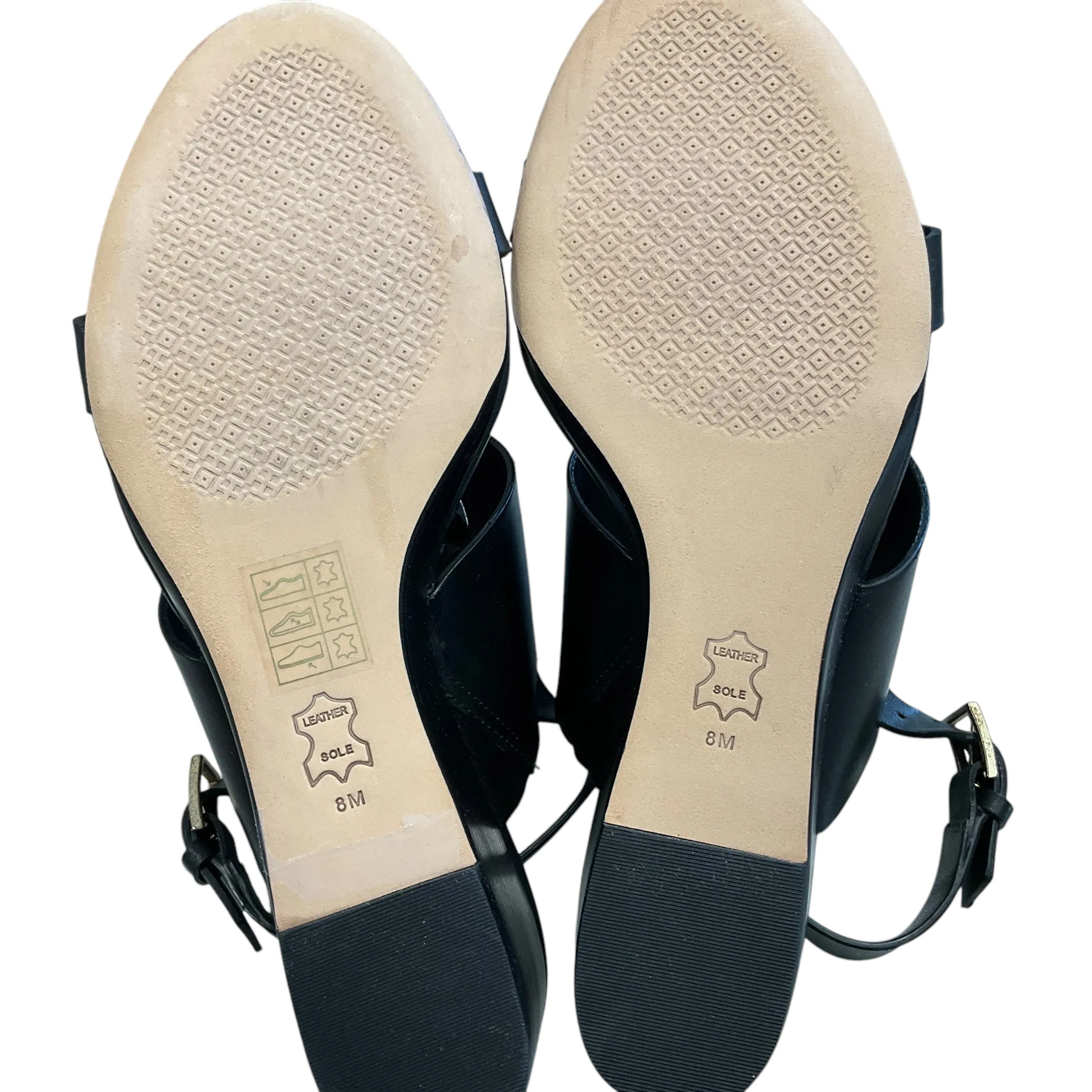 SIZE 8 Tory Burch Shoes.Black Wedge Heel.