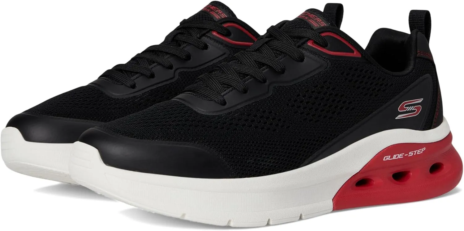 Skechers Men's Bobs Glide Step Arc Waves 2.0-Class Rank Sneaker