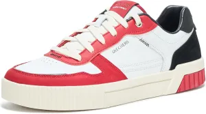 Skechers Men's Jade Kovos Leather and Suede Lace-up Sneakers
