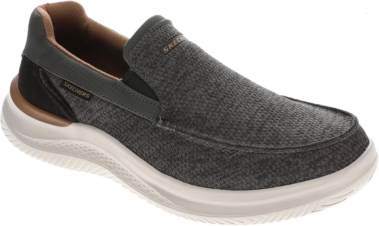 Skechers USA Men's Men's Hasting-Marco Sneaker, Grey/Black, 12