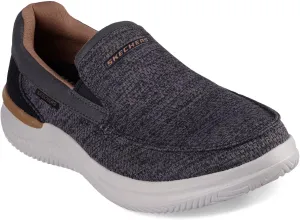 Skechers USA Men's Men's Hasting-Marco Sneaker, Grey/Bllack, 13 Wide