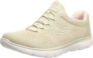 Skechers Women's Summits Fun Flare Sneaker, Taupe/Pink=TPPK, 5 Wide