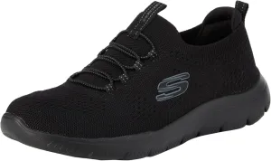 Skechers Women's Summits-Top Player Sneaker, Black/Black=BBK, 9