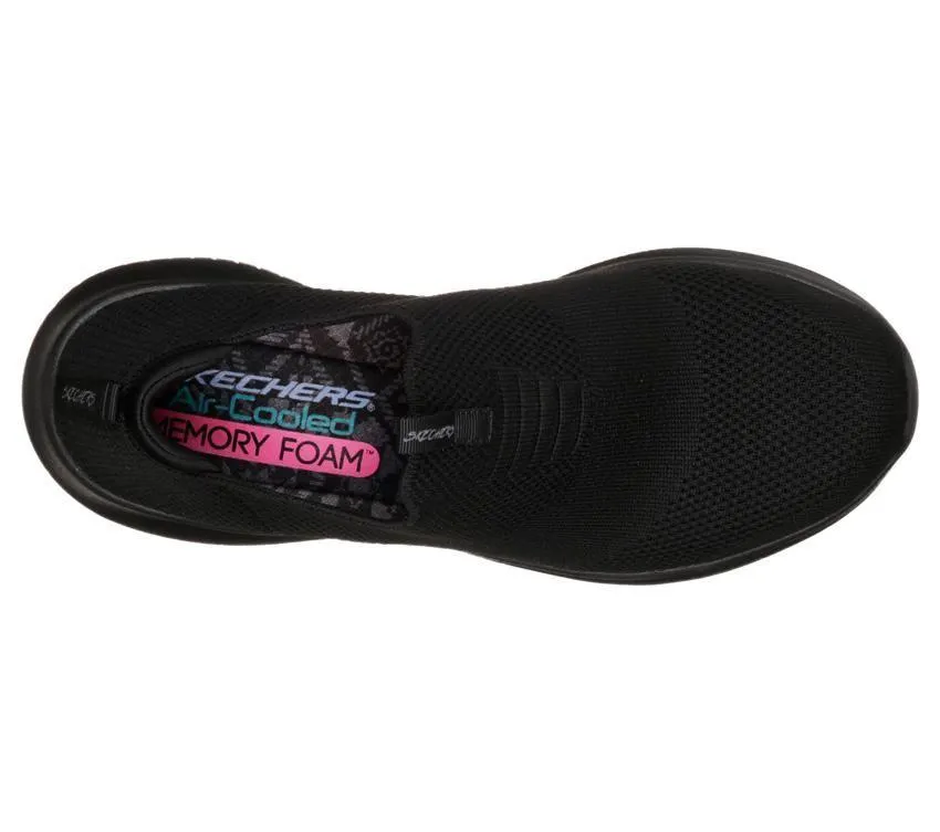 Skechers Womens Ultra Flex First Take Black/Black