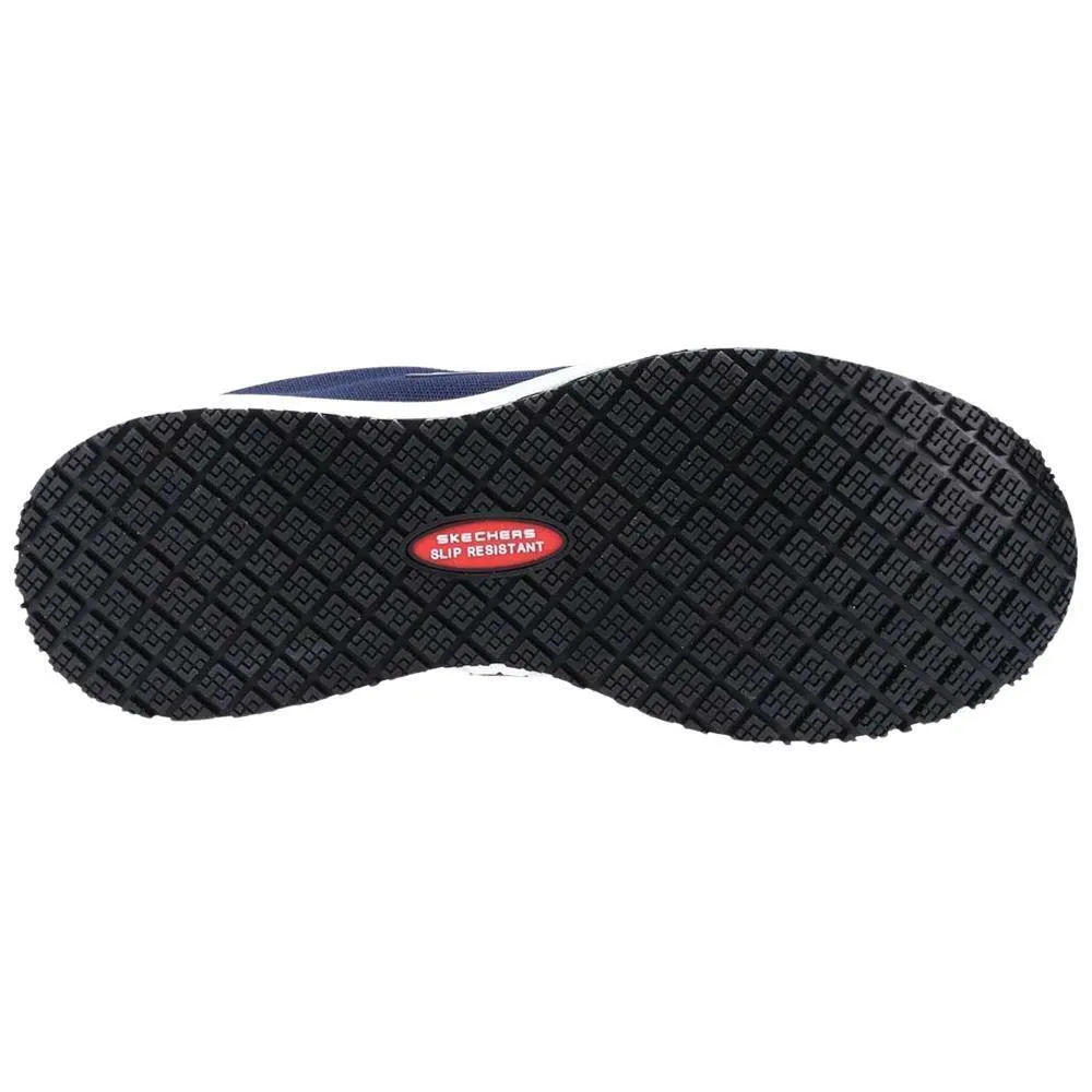 Skechers Work Ladies Squad SR Navy Slip Resistant Memory Foam Shoes 77222EC/NVY