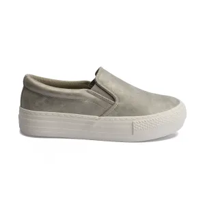 Slip On Platforms | Silver