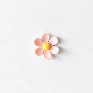 Small Light Pink Flower Shoe Charm
