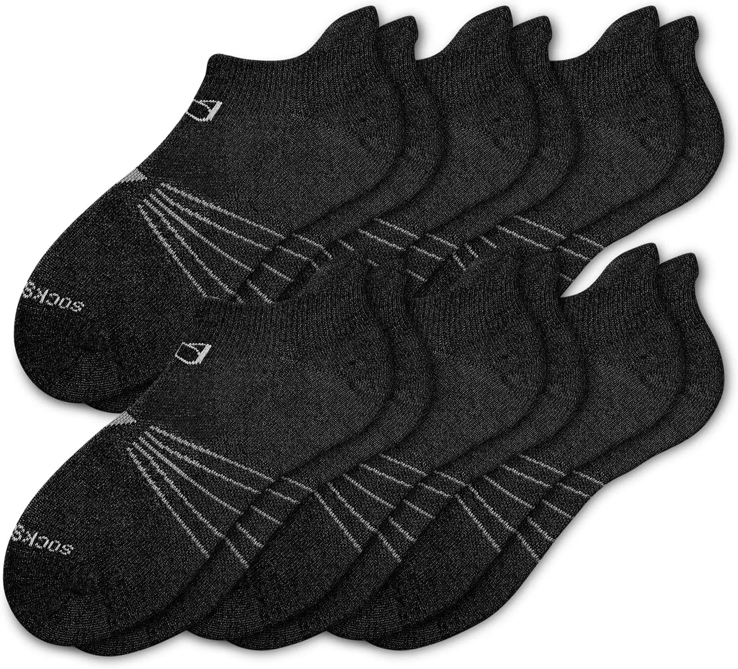 Socks Daze 3/6 Pack Men's Women's Merino Wool Ankle Running Sport Soft Thick Cushion Athletic Socks for Walking Light Hiking