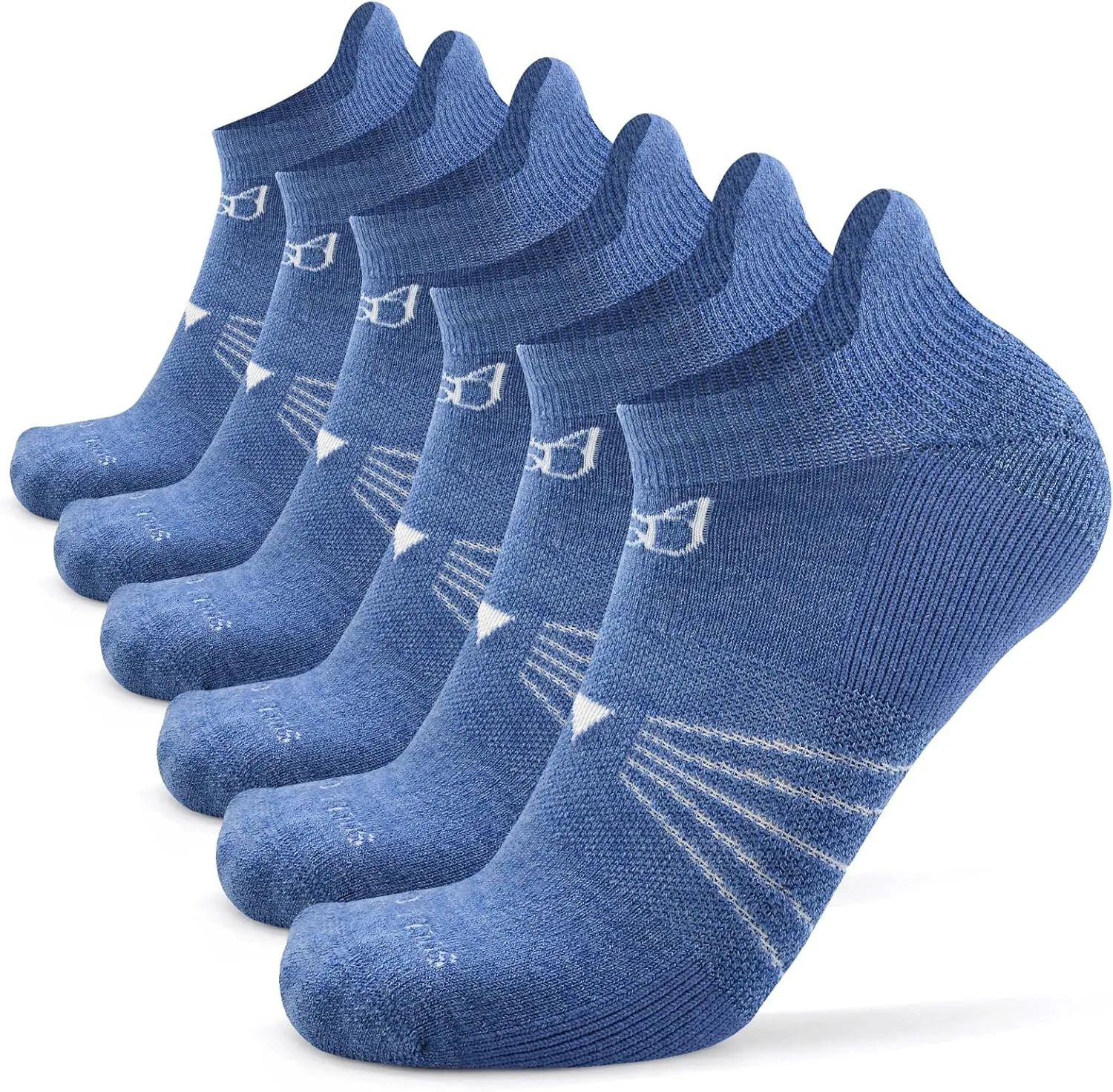 Socks Daze 3/6 Pack Men's Women's Merino Wool Ankle Running Sport Soft Thick Cushion Athletic Socks for Walking Light Hiking
