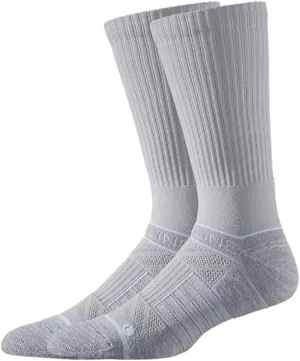 Strideline Basic Crew Socks | Quad-Ply Yarn Padding, Direct Compression and Zoned Cushioning - Crew Length 1 Pack