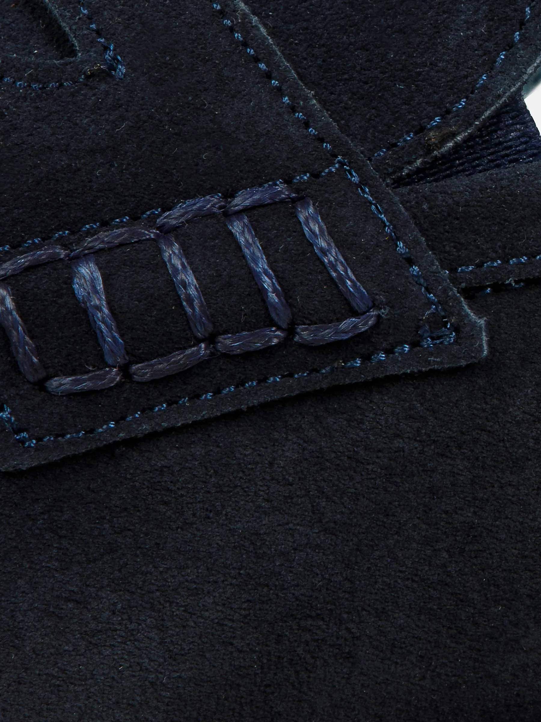 Suede Loafer Navy Shoes