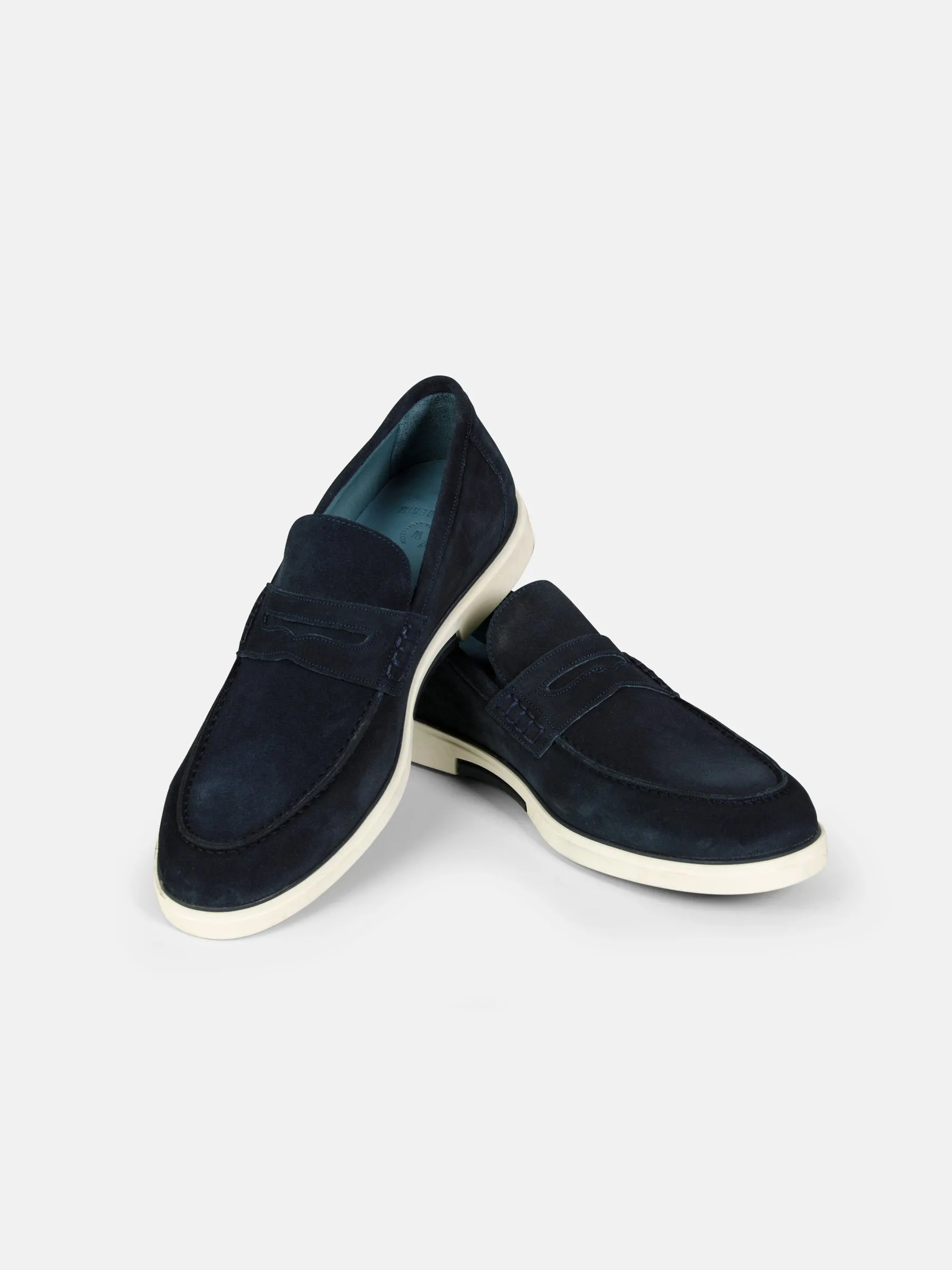 Suede Loafer Navy Shoes