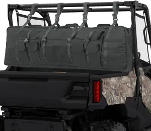 SUNPIE Tool Bag Rack for UTV Soft Carrier Case ATV Tool Holder Mount Compatible with Polaris Ranger, Kawasaki Mule, Pioneer, Canam Defender Most of UTV, Keep Rifle Hunting Gear Bags for SXS Black