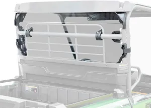 SuperATV Heavy Duty Rear Windshield for 2019  Kawasaki Mule PRO-MX | 1/4" Thick Lightly Tinted Polycarbonate- 250x Stronger Than Glass | Protects From Debris and UV attack! | Made in the USA!
