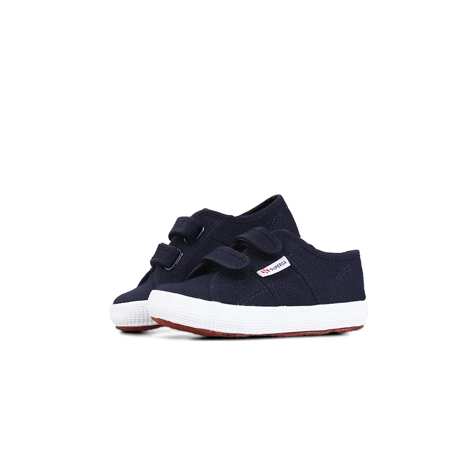 Superga Junior Strap Navy Full White