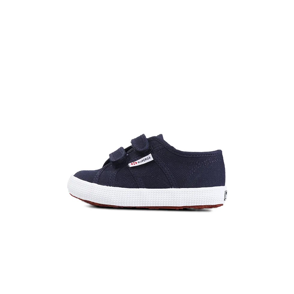 Superga Junior Strap Navy Full White