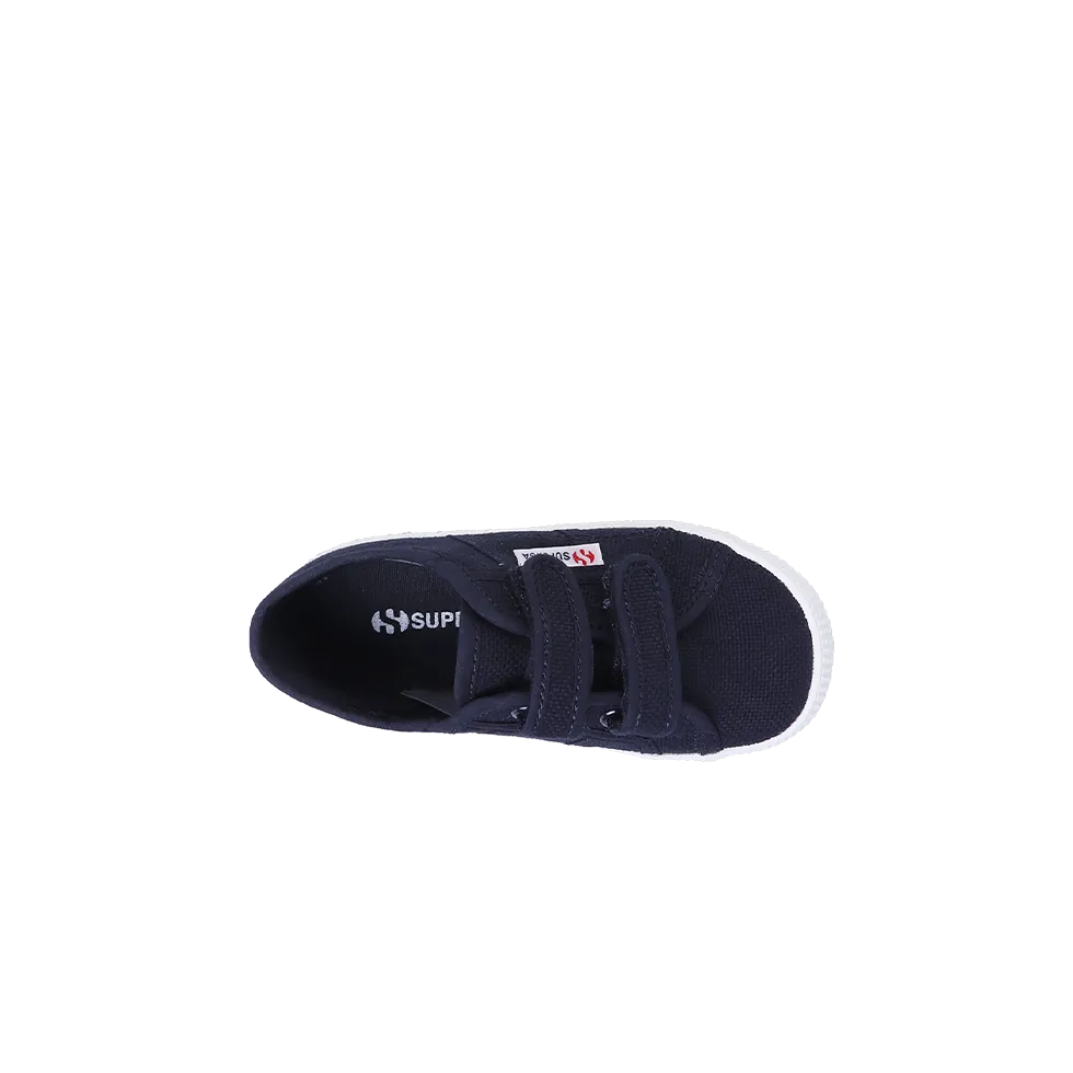 Superga Junior Strap Navy Full White