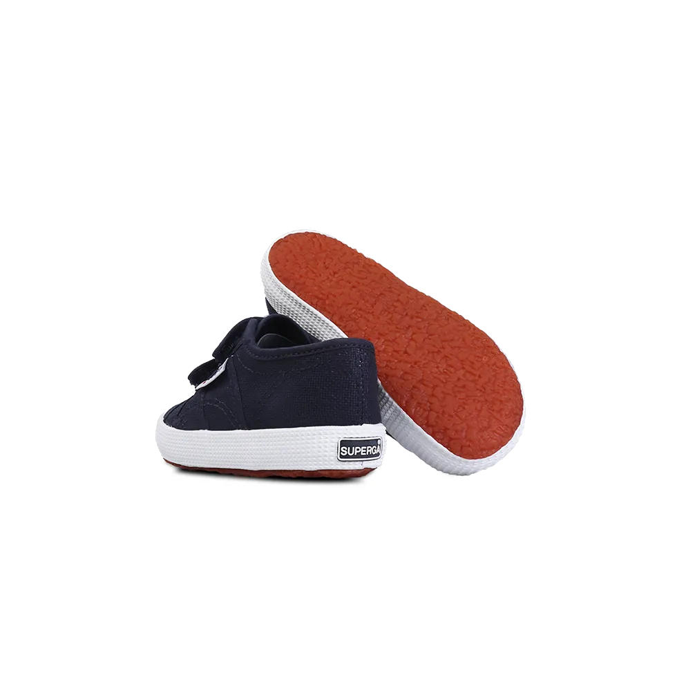Superga Junior Strap Navy Full White