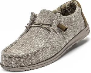 suroad Men's Loafers Slip on Shoes for Men Casual Canvas Shoes Comfortable & Light-Weight