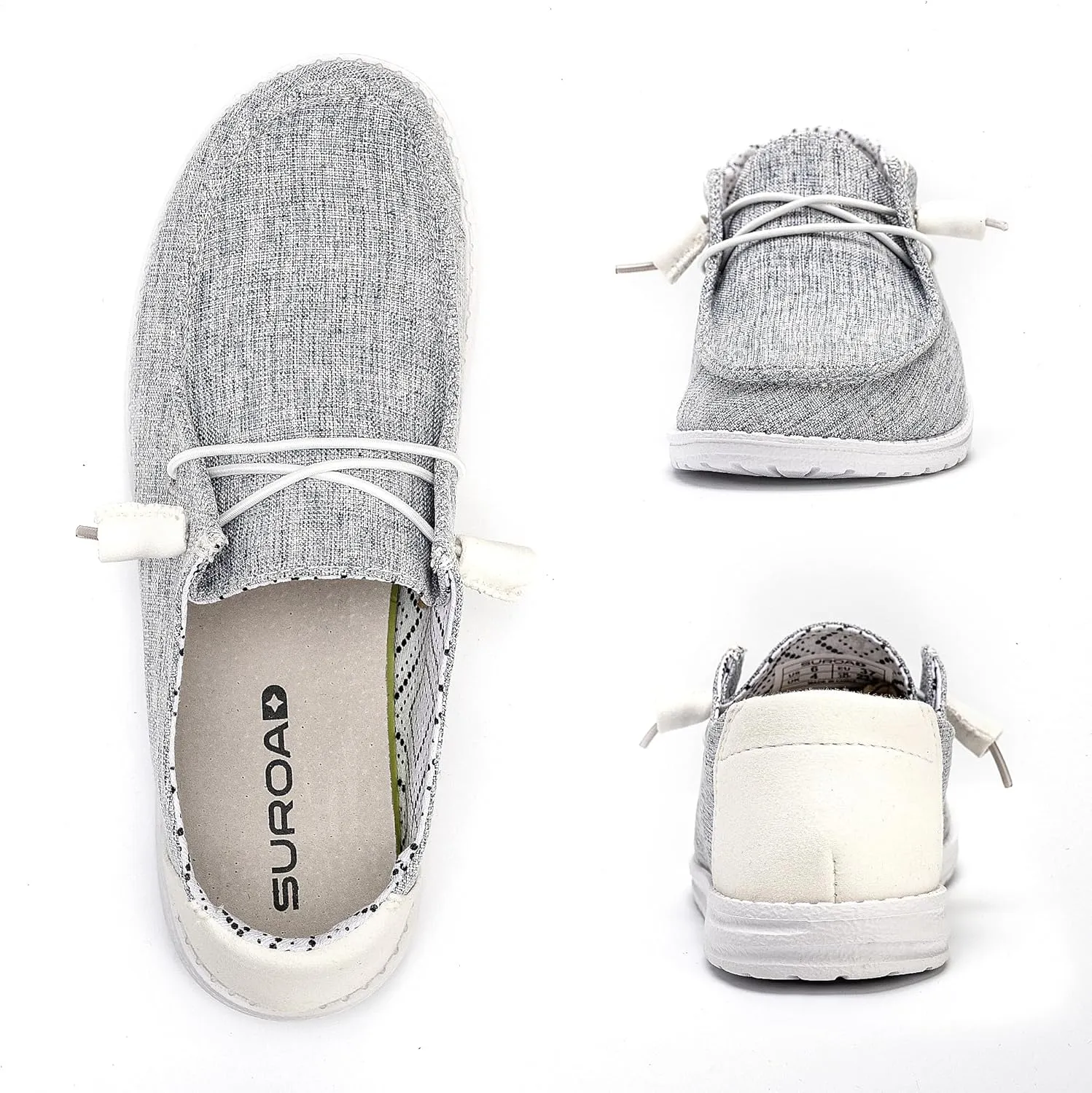 suroad Women's Slip on Shoes Loafers for Women Casual Shoes Comfortable & Light-Weight