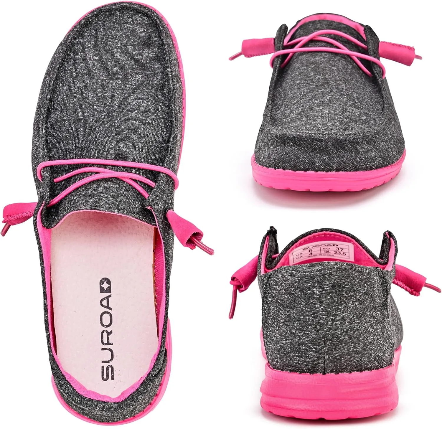 suroad Women's Slip on Shoes Loafers for Women Casual Shoes Comfortable & Light-Weight