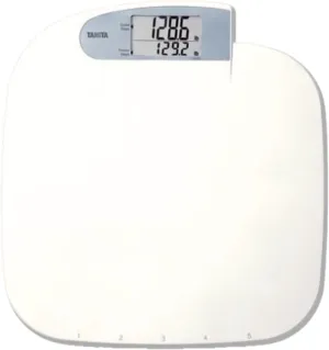Tanita HD-351 Japan Technology Digital Bathroom Weight Scale- 440 lbs Capacity - Accurate & Precise with 5 Multi-User Convenience, Previous & Current Weight Memory - 2" Easy to Read Large Display