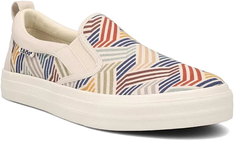 Taos Rubber Soul Slip-On Women's Sneaker - Fresh and Clean Canvas Design with Effortless Style, Removable Footbed and Arch Support - Elevated Comfort for All-Day Fashion