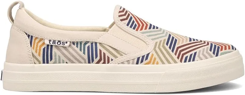 Taos Rubber Soul Slip-On Women's Sneaker - Fresh and Clean Canvas Design with Effortless Style, Removable Footbed and Arch Support - Elevated Comfort for All-Day Fashion