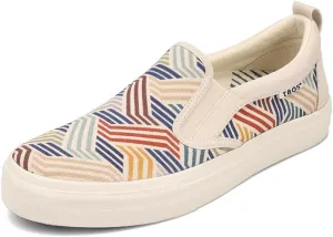 Taos Rubber Soul Slip-On Women's Sneaker - Fresh and Clean Canvas Design with Effortless Style, Removable Footbed and Arch Support - Elevated Comfort for All-Day Fashion
