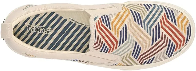 Taos Rubber Soul Slip-On Women's Sneaker - Fresh and Clean Canvas Design with Effortless Style, Removable Footbed and Arch Support - Elevated Comfort for All-Day Fashion