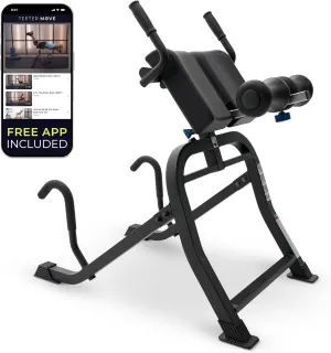 Teeter DEX II Inversion & Core Training; Decompression Roman Chair Hyperextension Bench for Ab, Back, & Core Strength; Commercial-Grade 350lb-Rated Home Exercise Equipment